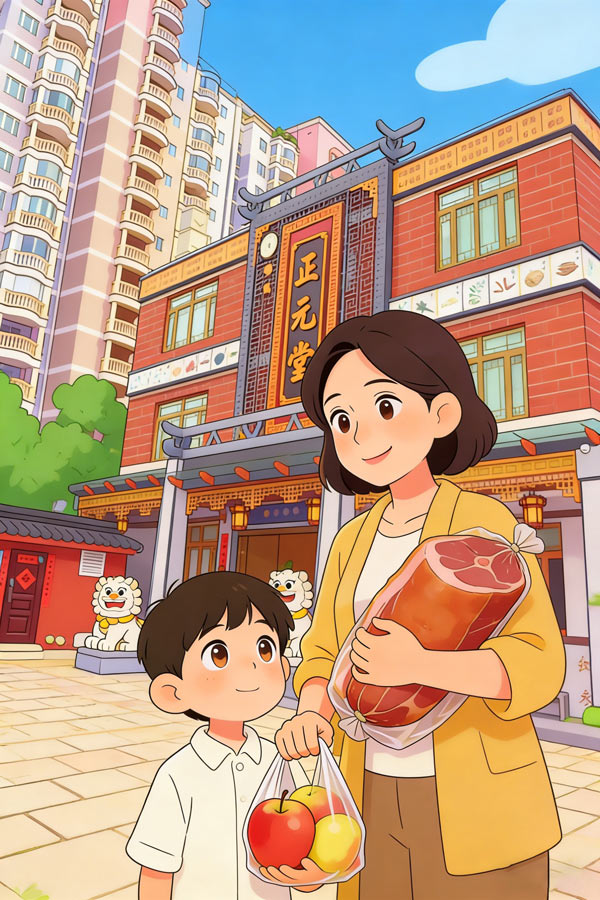 藏在火腿与苹果里的谢意